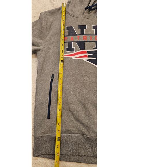 NFL Team Apparel  NE Patriots Football Team Jersey Hoodie Sweatshirt, Sz S - Picture 6 of 7